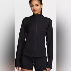 NWT Women’s Nike One Rib Dri-FIT Full Zip Black Training Jacket~Medium~$85